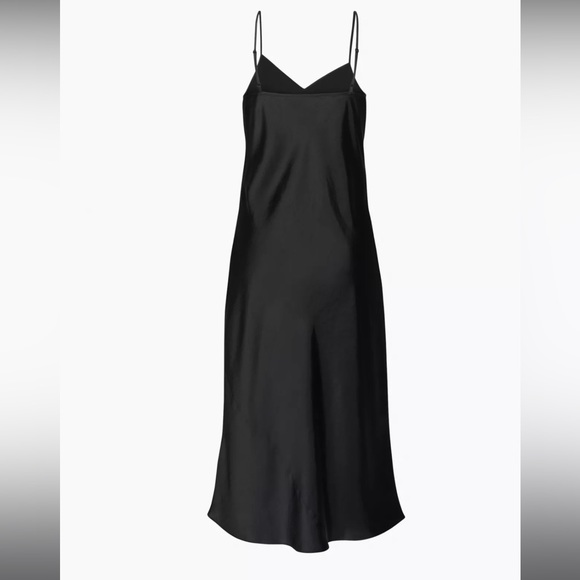 ARITZIA Wilfred Only Slip Midi Dress in Black - Picture 3 of 8